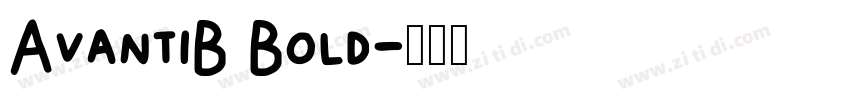 AvantiB Bold字体转换